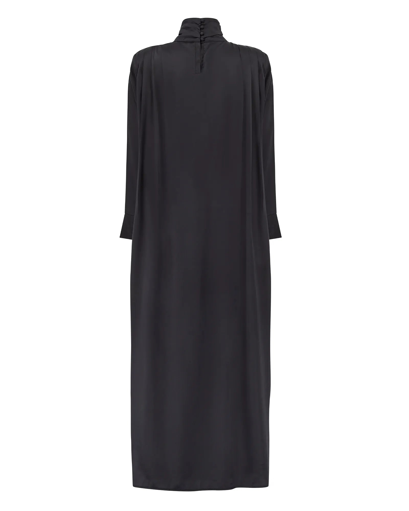 ISOBEL High-Neck Cape Dress 'Black'