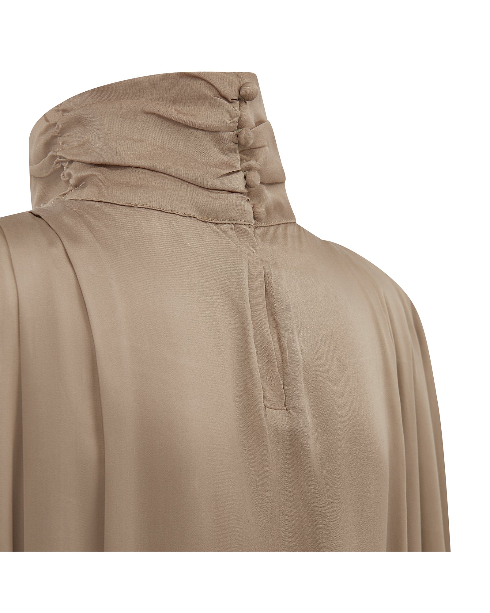 ISOBEL High-Neck Cape Dress 'Sahara'