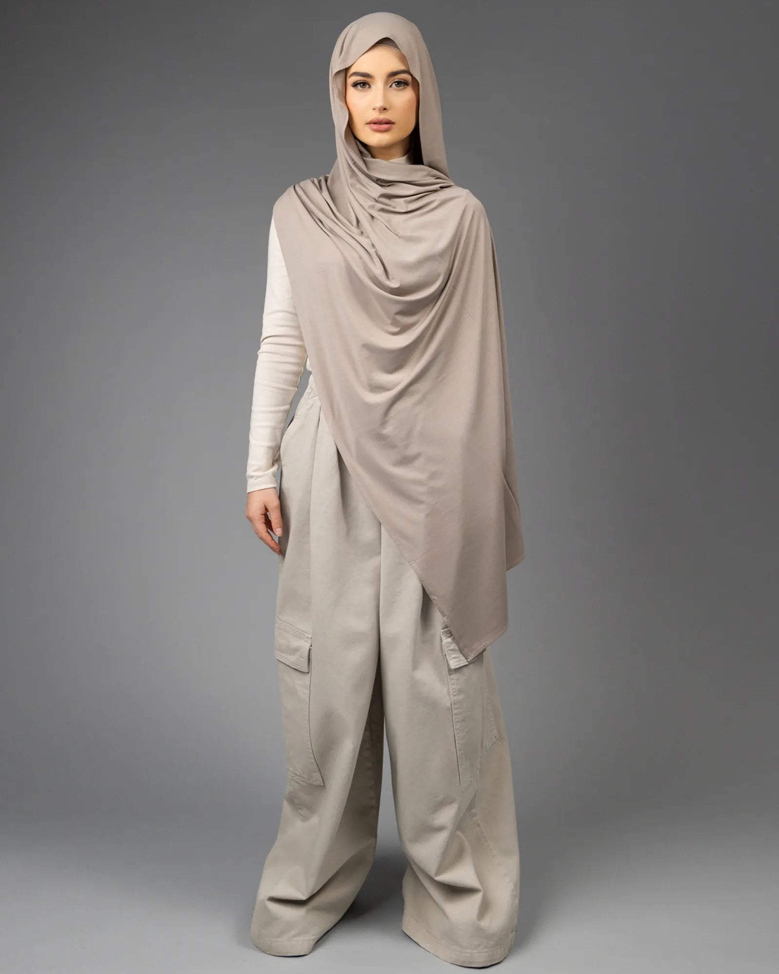 2ND:SKIN hijab set 'Café'