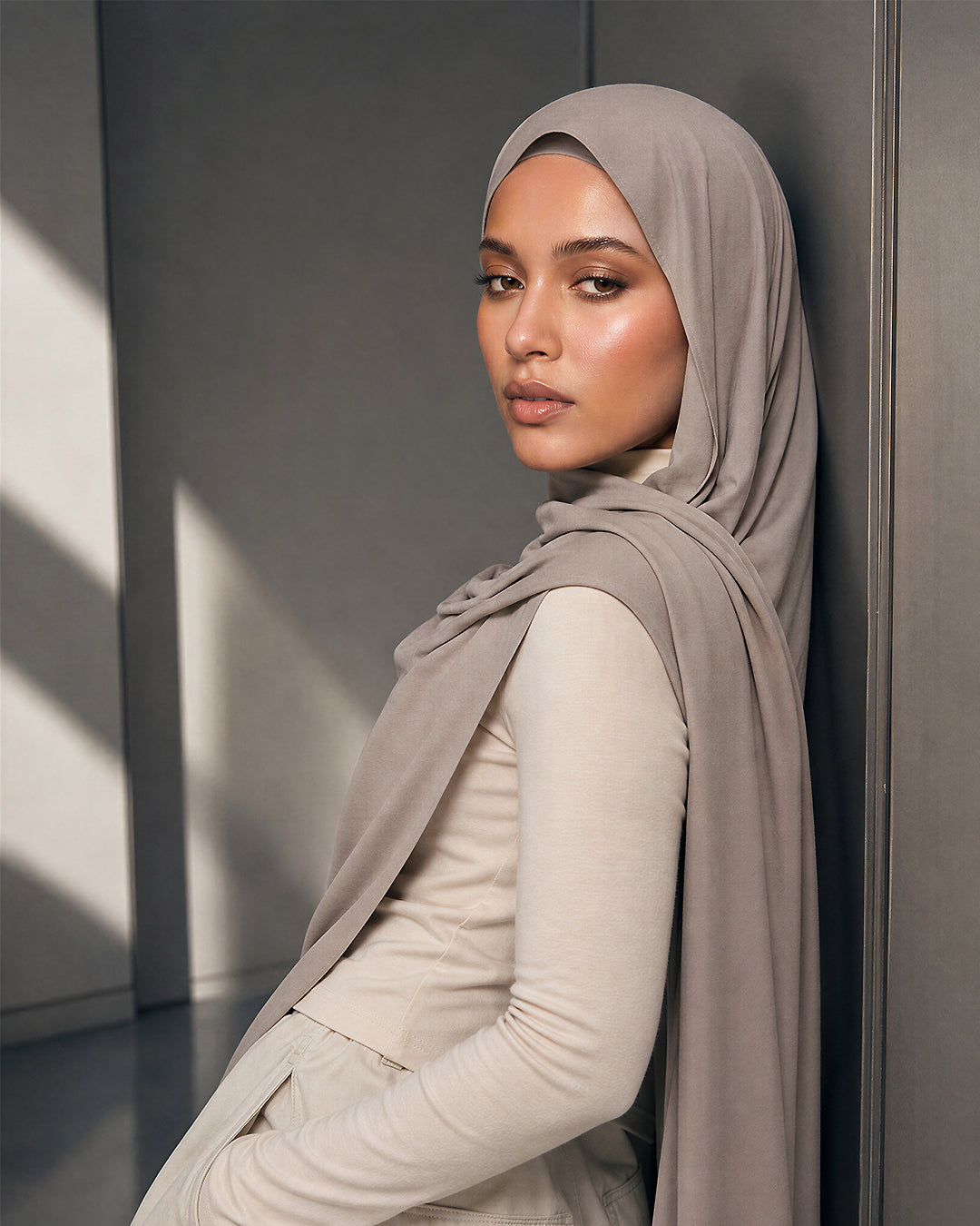 2ND:SKIN hijab set 'Café'