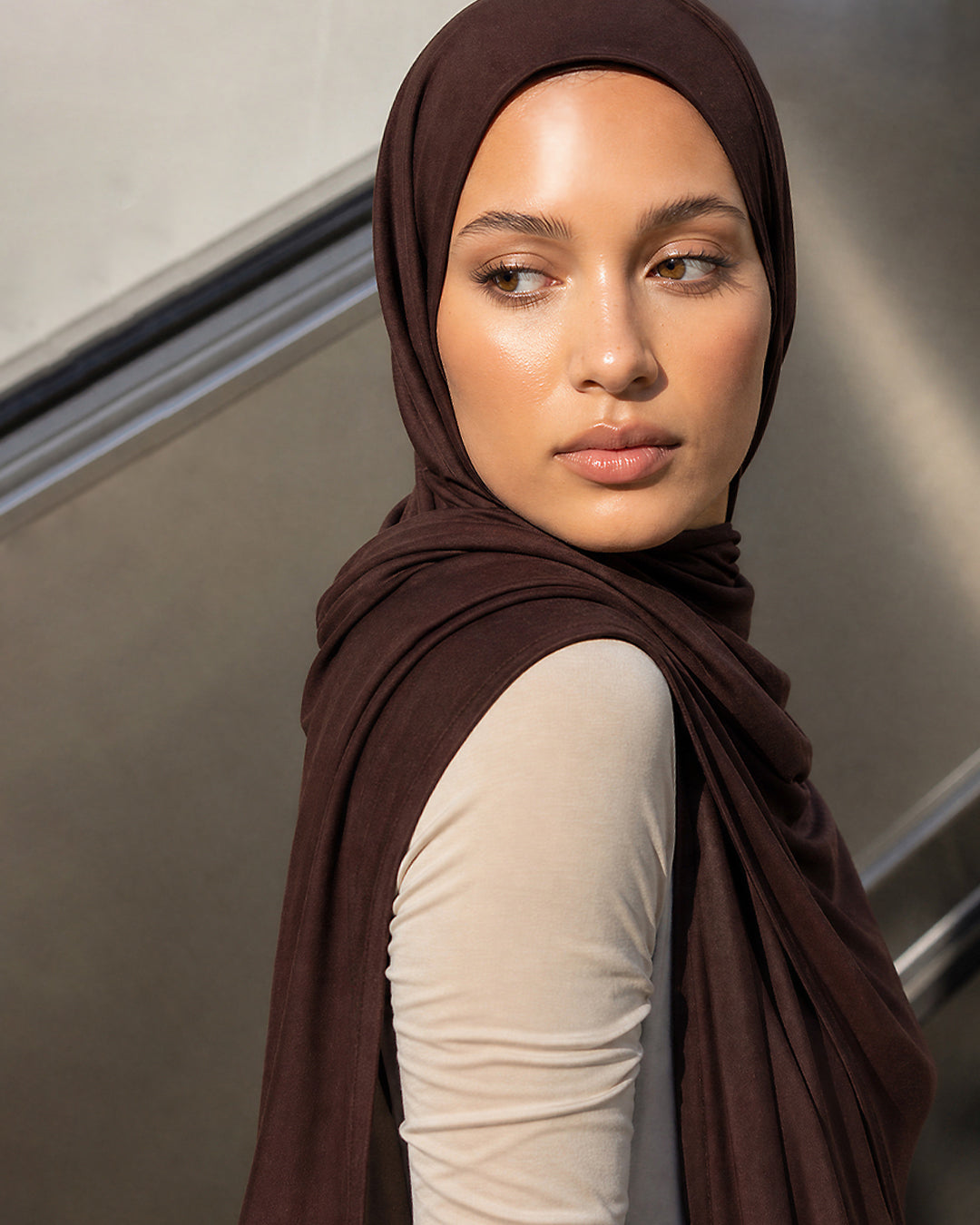 2ND:SKIN hijab set 'Espresso'